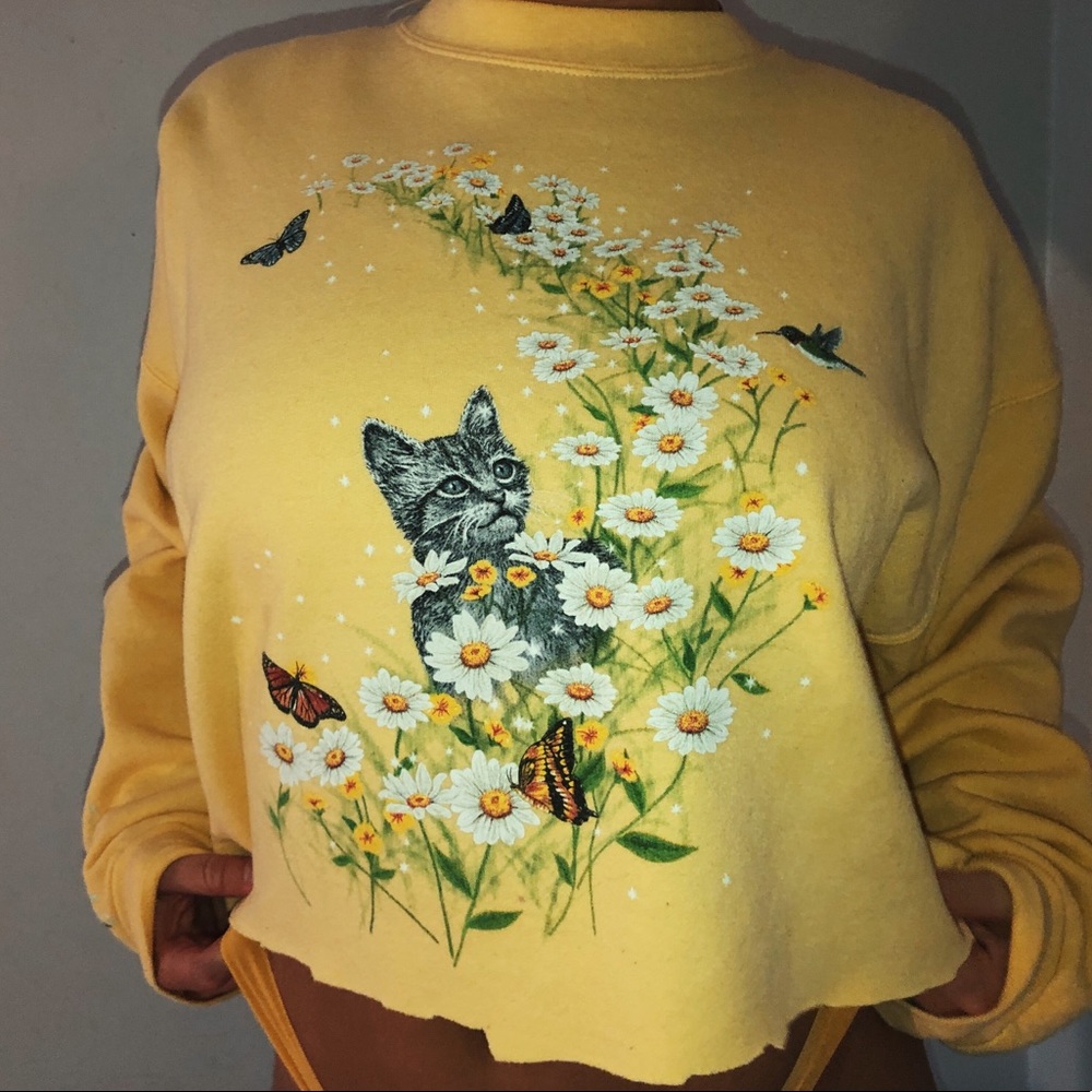Cropped Crewneck Hoodie